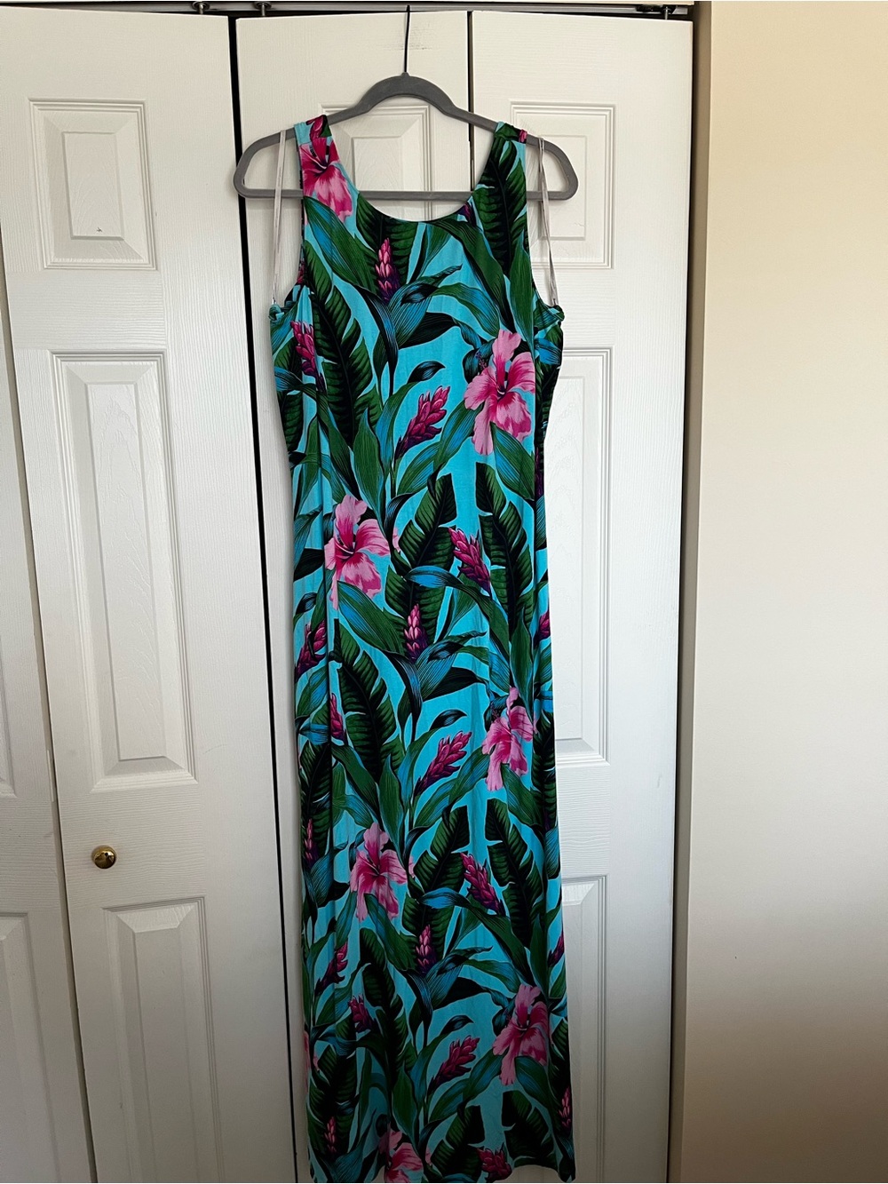 Tommy Bahama Aqua Tropical Floral Maxi Dress - Picture 2 of 4